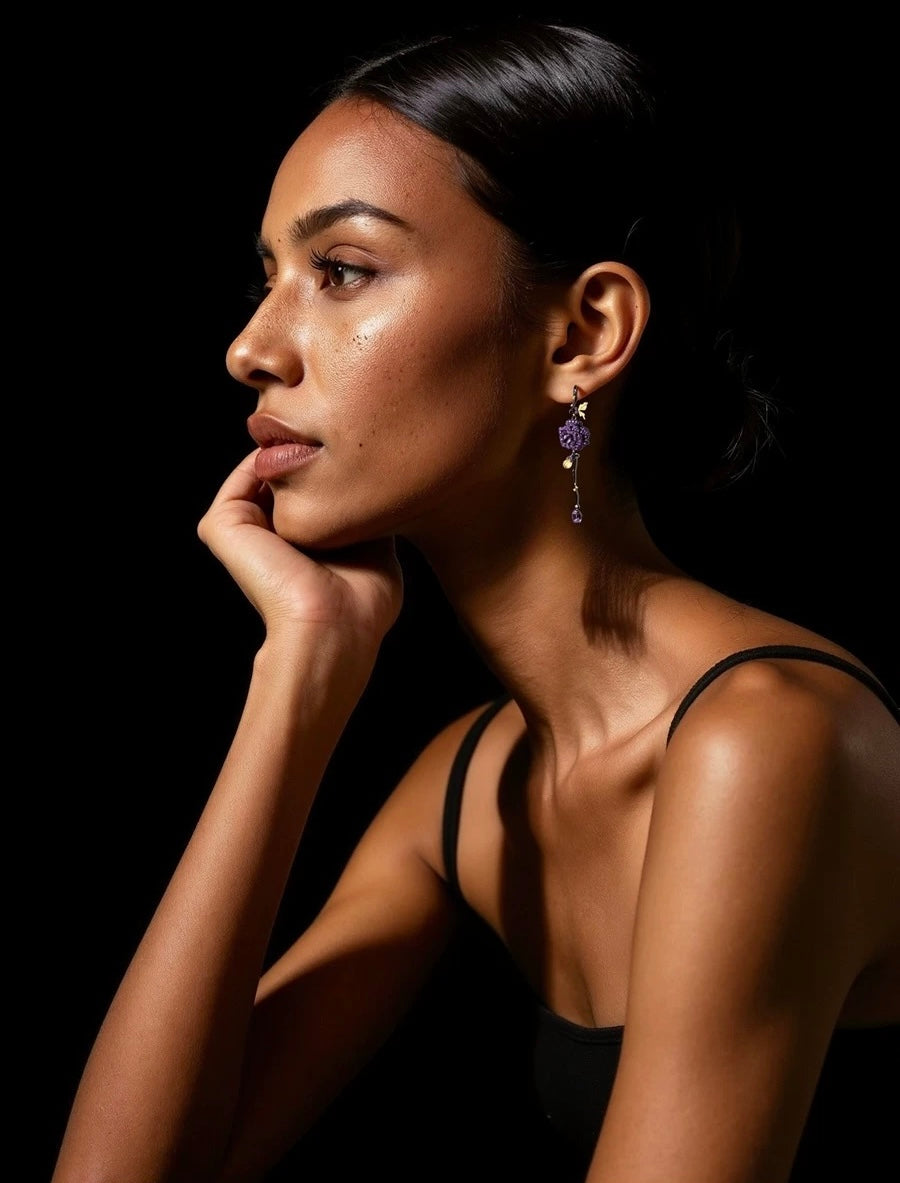 Penrose ♦ Espinha Art Earrings