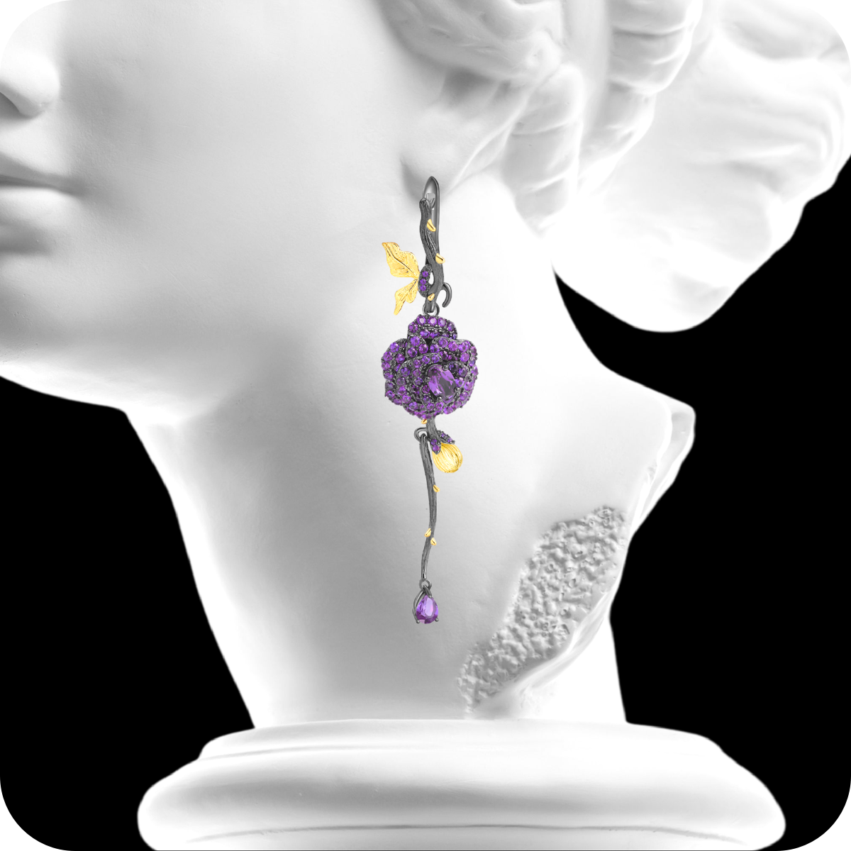 Penrose ♦ Espinha Art Earrings